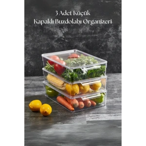 3 Lü Buzdolabı Organizeri MIX Set (3 lt + 4,5 lt + 6 lt)