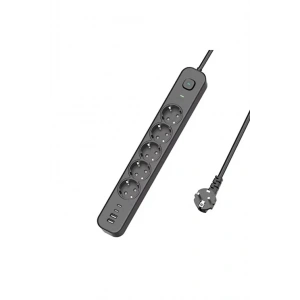 5 Prizli Akım Korumalı Uzatma Kablosu | 2xusb-a + 2xusb-c | 3680w - 2m Kablo