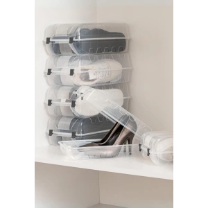 6’lı Ayakkabı Kutusu Erkek & Ayakkabılık Organizeri 19,5x33,5x10,5 cm