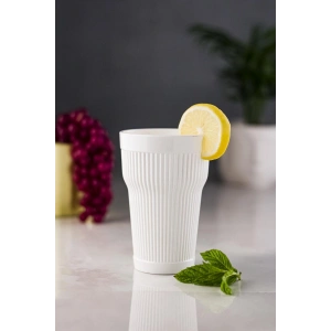 Akrilik Lacivert Tekli Uzun Bardak & Su Meşrubat Bardağı 400 ml ( Cam Değildir )