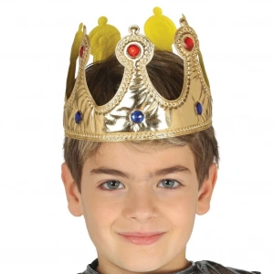 Altın Renk Eva Malzemeden İmal Çocuk Kral Tacı 57 Cm