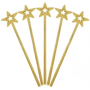 Altın Renk Yıldız Peri Asası Peri Değneği 34 Cm 1 Adet