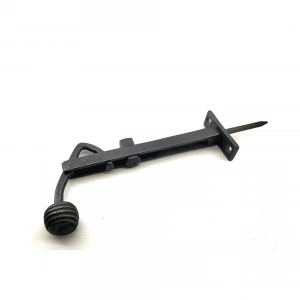 Antika Tarz Dekoratif Pirinç Ayarlı Panjur Stoperi - 150x55 Mm, Oksit