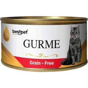 Bestpet Gurme Jöleli Biftekli Yetişkin Konserve Kedi Maması 1 Adet 100 Gr