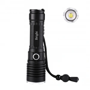 Bright Ght-5761 Xp90 Led 3 Mod Zoomlu Yağmur Suyu Geçirmez Şarjlı El Feneri 26650 Pilli