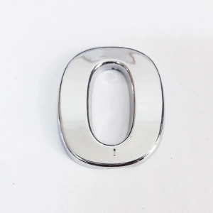 Cemax 0 Rakamı 3,75 cm Krom Yapışkanlı