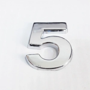 Cemax 5 Rakamı 3,75 Cm Krom Yapışkanlı