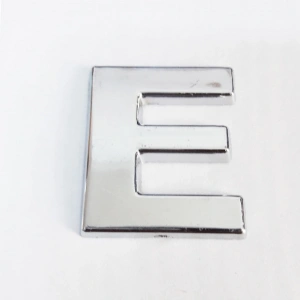 Cemax E Harfi  3,75 Cm Krom Yapışkanlı