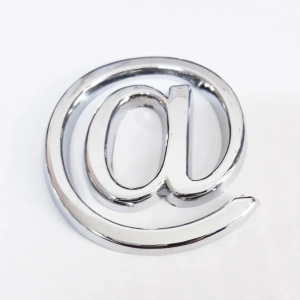 Cemax @ İşareti 3,75 cm Krom Yapışkanlı