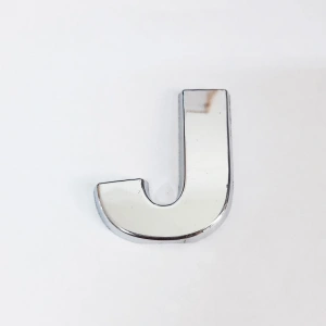 Cemax J Harfi  3,75 Cm Krom Yapışkanlı