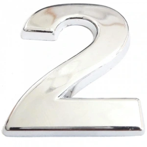 Cemax Krom Yapışkanlı 2 Rakamı 5 Cm
