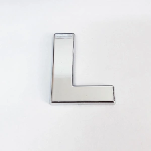 Cemax L Harfi  3,75 cm Krom Yapışkanlı