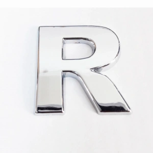 Cemax R Harfi  3,75 Cm Krom Yapışkanlı