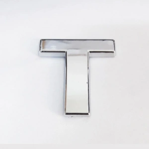 Cemax T Harfi  3,75 cm Krom Yapışkanlı