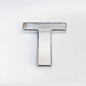 Cemax T Harfi  3,75 Cm Krom Yapışkanlı