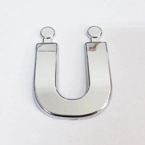 Cemax Ü Harfi  3,75 Cm Krom Yapışkanlı