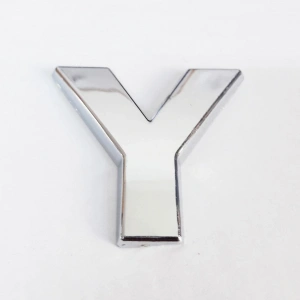 Cemax Y Harfi  3,75 Cm Krom Yapışkanlı