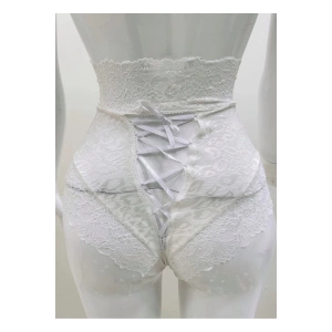 Ekru Dantelli Yüksek Bel Külot Venüs-k1012