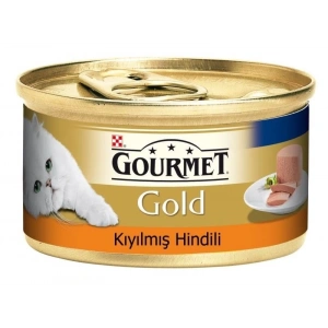 Gourmet Gold Kıyılmış Hindili Yetişkin Konserve Kedi Maması 1 Adet 85 Gr