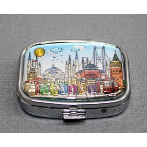 İstanbul Temalı İlaç Kutusu Anahtarlık Aaalk4350