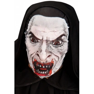Kafaya Tam Geçmeli Bez Vampir Maskesi - Streç Korku Maskesi - 3d Baskılı Maske Model 2