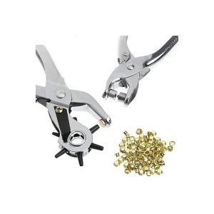 Kemer Delme Ve Perçin Pensesi Ikli Set Deri Plastik Delici