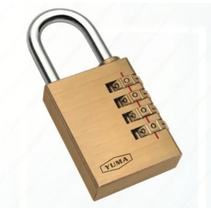Pirinç Şifreli Asma Kilit - 4 Basamaklı 50mm