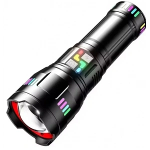 Pro F-3002 Alüminyum Tg Led Gece Şeritli Type-c Şarjlı El Feneri