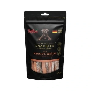 Reflex Snackies Natural Füme Somon Etli Şerit Köpek Ödül Maması 170 Gr