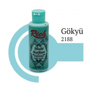 Rich Multi Surface 2188 Gökyüzü Akrilik Boya 120 Cc