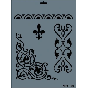 Rich New Seri N-130 Stencil 35x25 cm