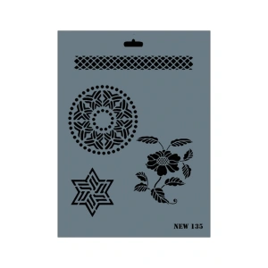 Rich New Seri N135 Stencil 35X25 Cm