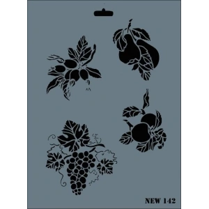 Rich New Seri N-142 Stencil 35x25 cm