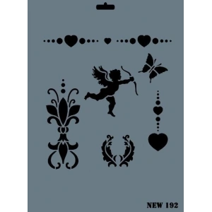 Rich New Seri N-192 Stencil 35x25 cm