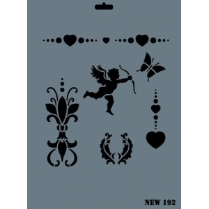 Rich New Seri N192 Stencil 35X25 Cm