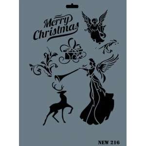 Rich New Seri N216 Stencil 35X25 Cm