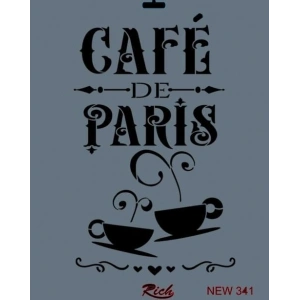 Rich New Seri N-341 Stencil 35x25 cm