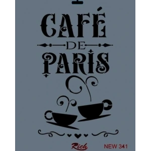 Rich New Seri N341 Stencil 35X25 Cm