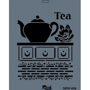 Rich New Seri N434 Stencil 35X25 Cm