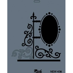 Rich New Seri N436 Stencil 35X25 Cm