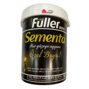 Sementa Özel Su Bazlı Saf Akrilik Boya 1 Litre Antrasit