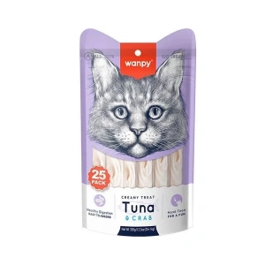 Wanpy Ton Balıklı ve Yengeçli Sıvı Kedi Ödülü 1 Adet 25x14 Gr