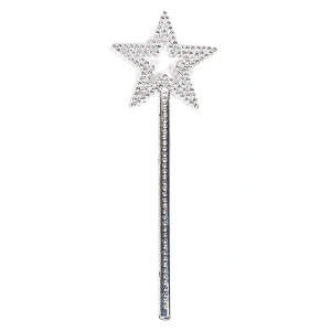 Yıldız Model Peri Asası Melek Asası Prenses Asası Metalize Gümüş Renk