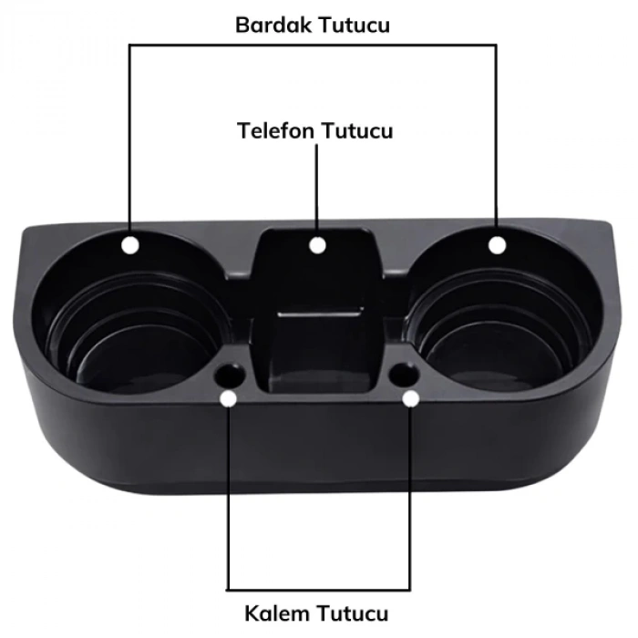 Oto Koltuk Yanı Bardak Tutucu Organizer