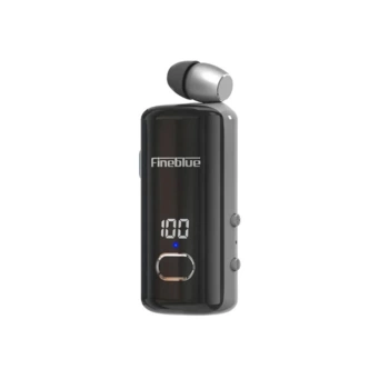 F580 Dijital Göstergeli Makaralı Titreşimli Bluetooth Kulaklık Siyah