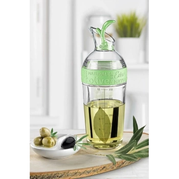 Fresh Ölçülü Akrilik Yağlık Sirkelik Sosluk 350 ML - Yeşil