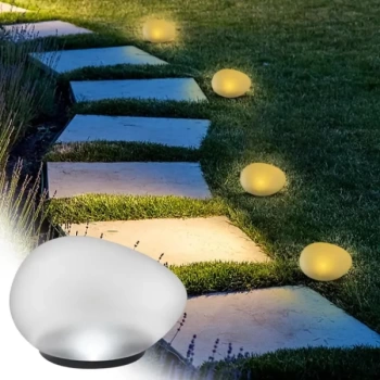 Solar Işıklı Taş Bahçe Aydınlatma Süsü