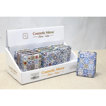 Taşlı El Aynası Dikdörtgen Kalın Model 3