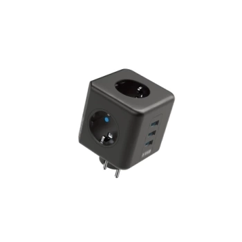 Termal Akım Korumalı Isıya Dayanıklı 3’lü Du Tipi Priz 3x Usb 1x Type-c