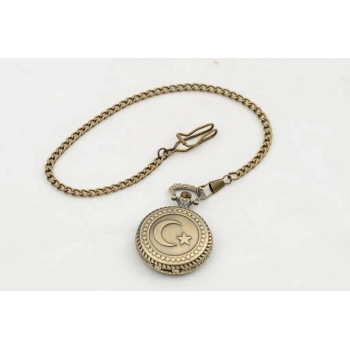 Türk Bayraklı Köstekli Saat Alk2605